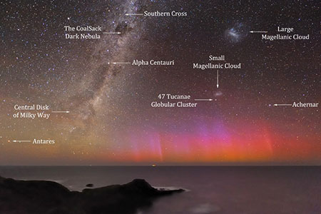 APOD: 2012 February 1 - Red Aurora Over Australia